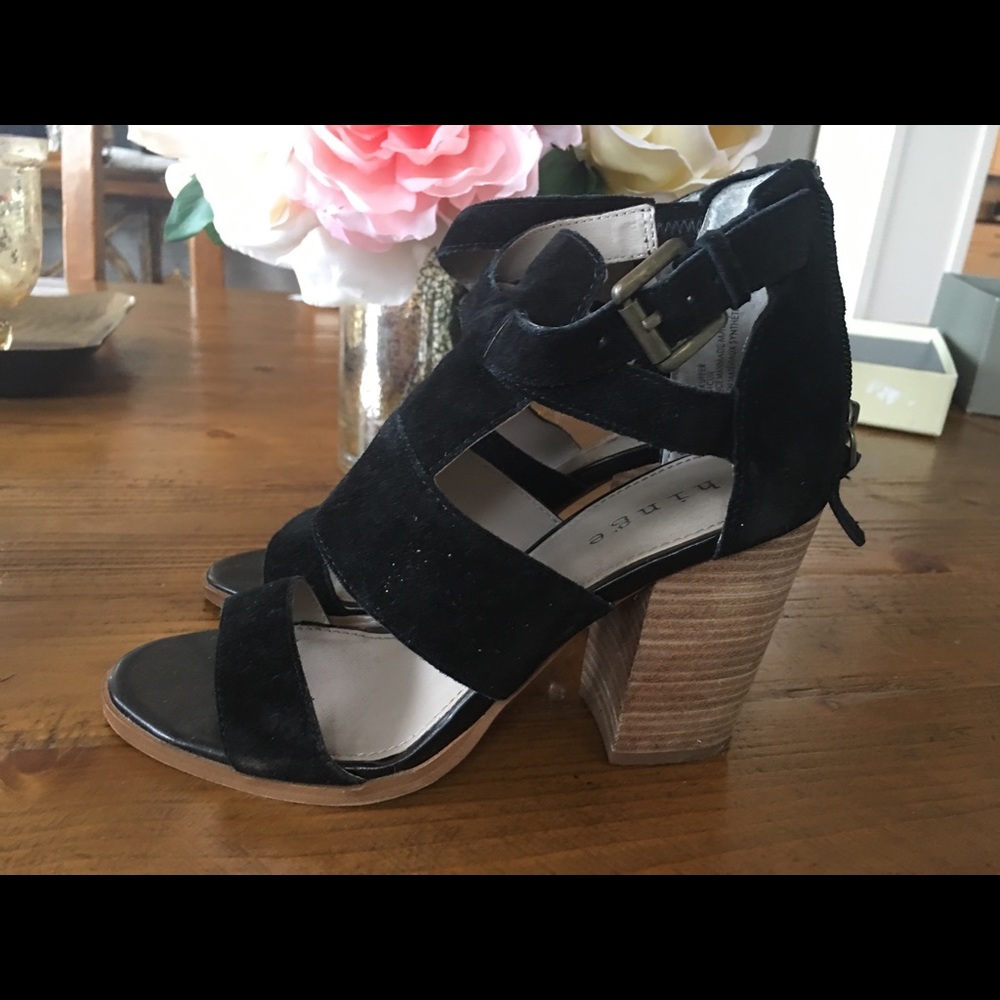 Once work-related block heels Hinge sandals